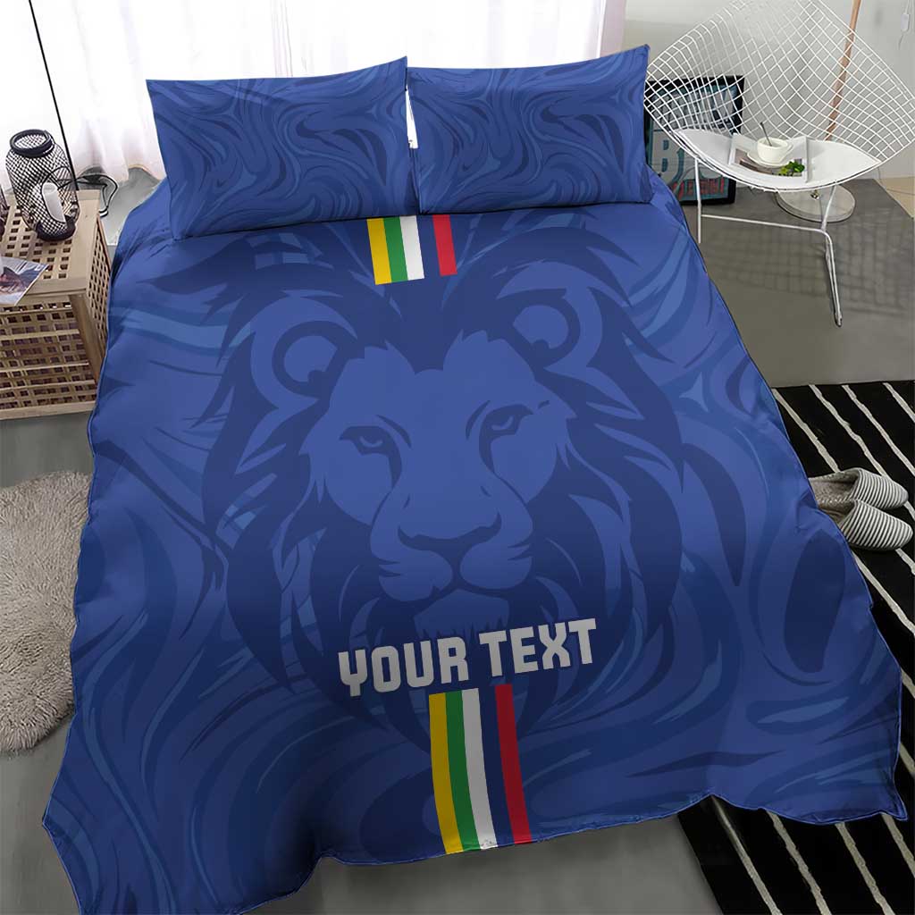 Custom Central African Republic Football Bedding Set Allez Les Fauves