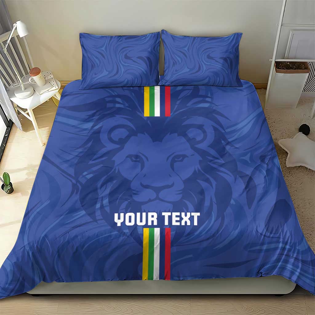 Custom Central African Republic Football Bedding Set Allez Les Fauves