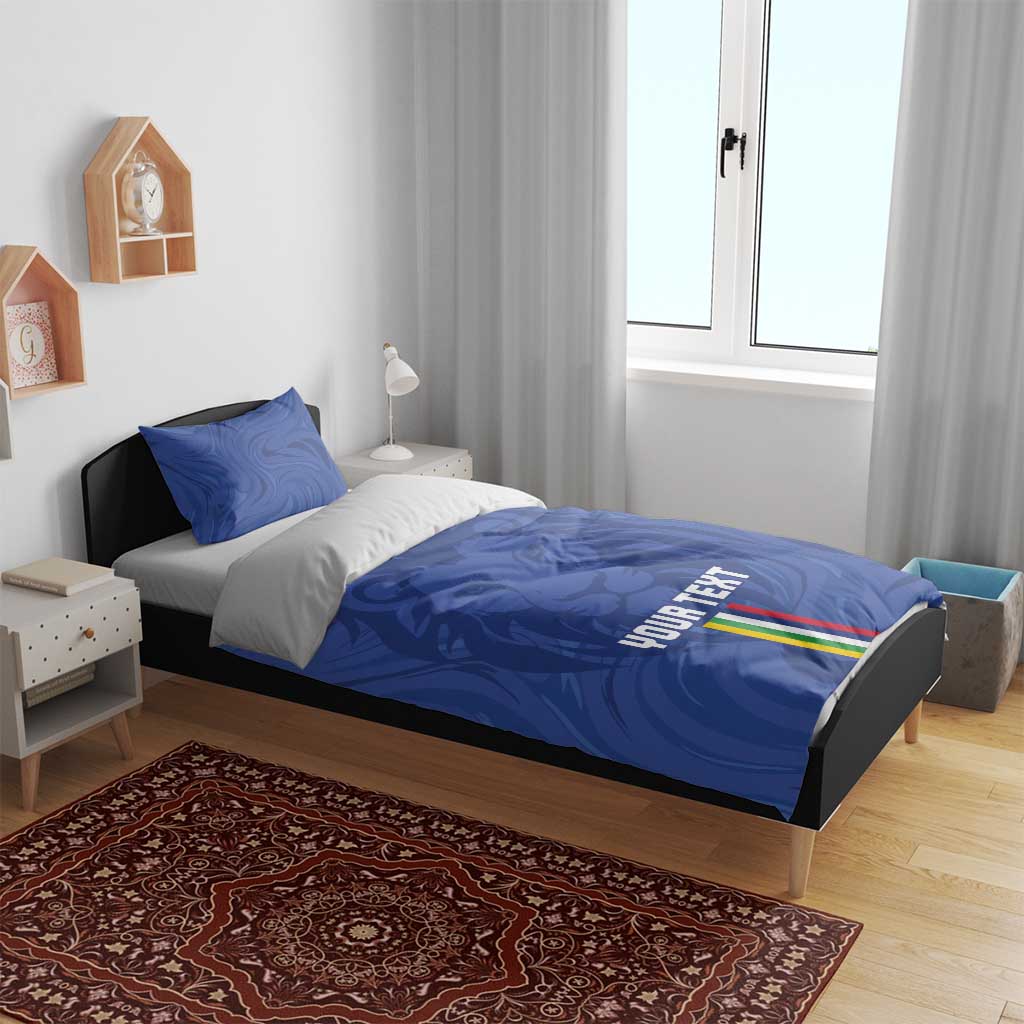 Custom Central African Republic Football Bedding Set Allez Les Fauves