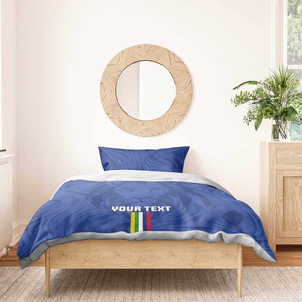 Custom Central African Republic Football Bedding Set Allez Les Fauves