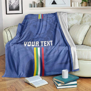 Custom Central African Republic Football Blanket Allez Les Fauves