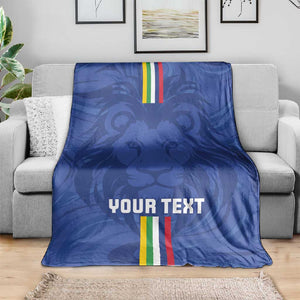 Custom Central African Republic Football Blanket Allez Les Fauves