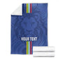 Custom Central African Republic Football Blanket Allez Les Fauves