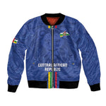 Custom Central African Republic Football Bomber Jacket Allez Les Fauves