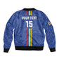 Custom Central African Republic Football Bomber Jacket Allez Les Fauves