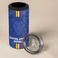 Custom Central African Republic Football 4 in 1 Can Cooler Tumbler Allez Les Fauves