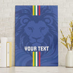 Custom Central African Republic Football Canvas Wall Art Allez Les Fauves