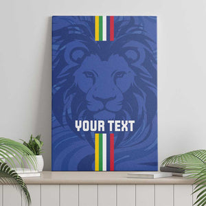 Custom Central African Republic Football Canvas Wall Art Allez Les Fauves