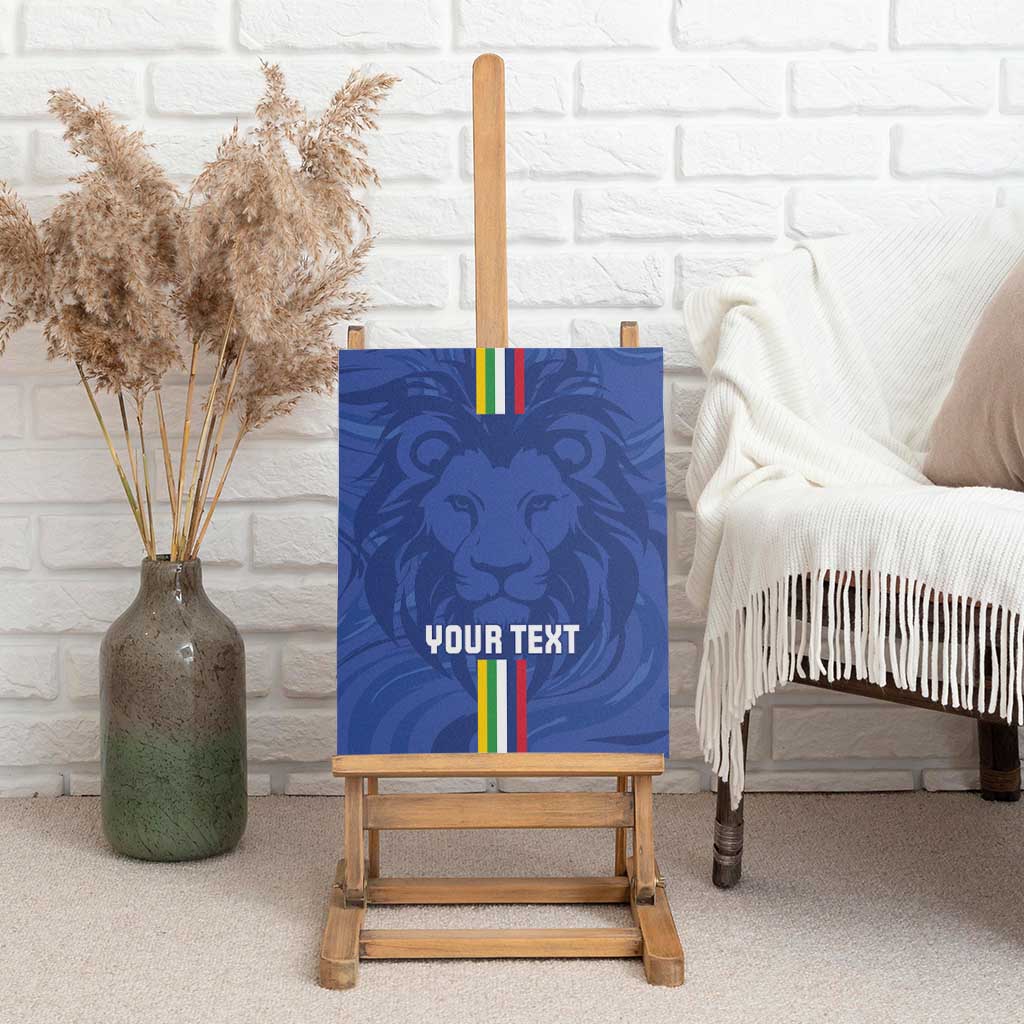Custom Central African Republic Football Canvas Wall Art Allez Les Fauves