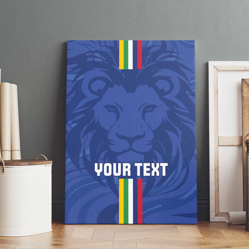 Custom Central African Republic Football Canvas Wall Art Allez Les Fauves