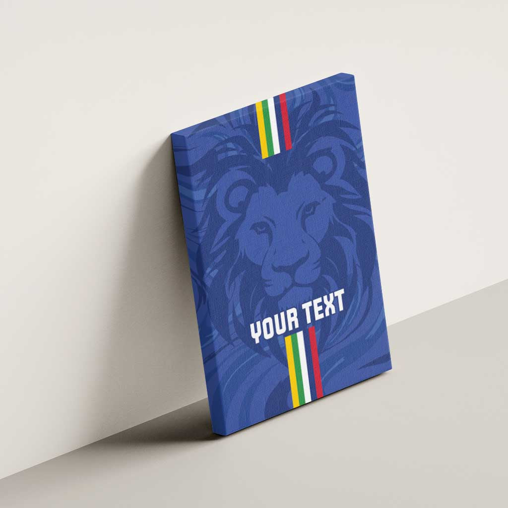 Custom Central African Republic Football Canvas Wall Art Allez Les Fauves