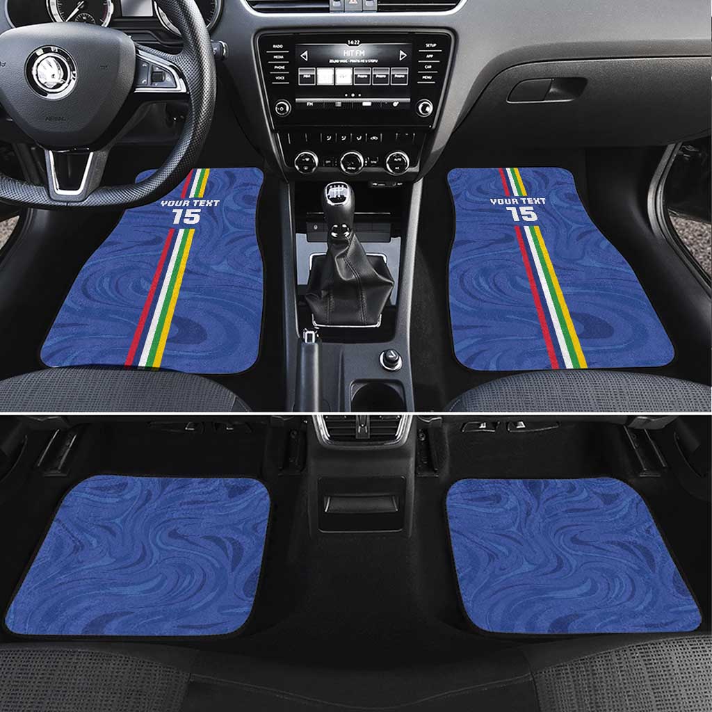 Custom Central African Republic Football Car Mats Allez Les Fauves