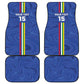 Custom Central African Republic Football Car Mats Allez Les Fauves