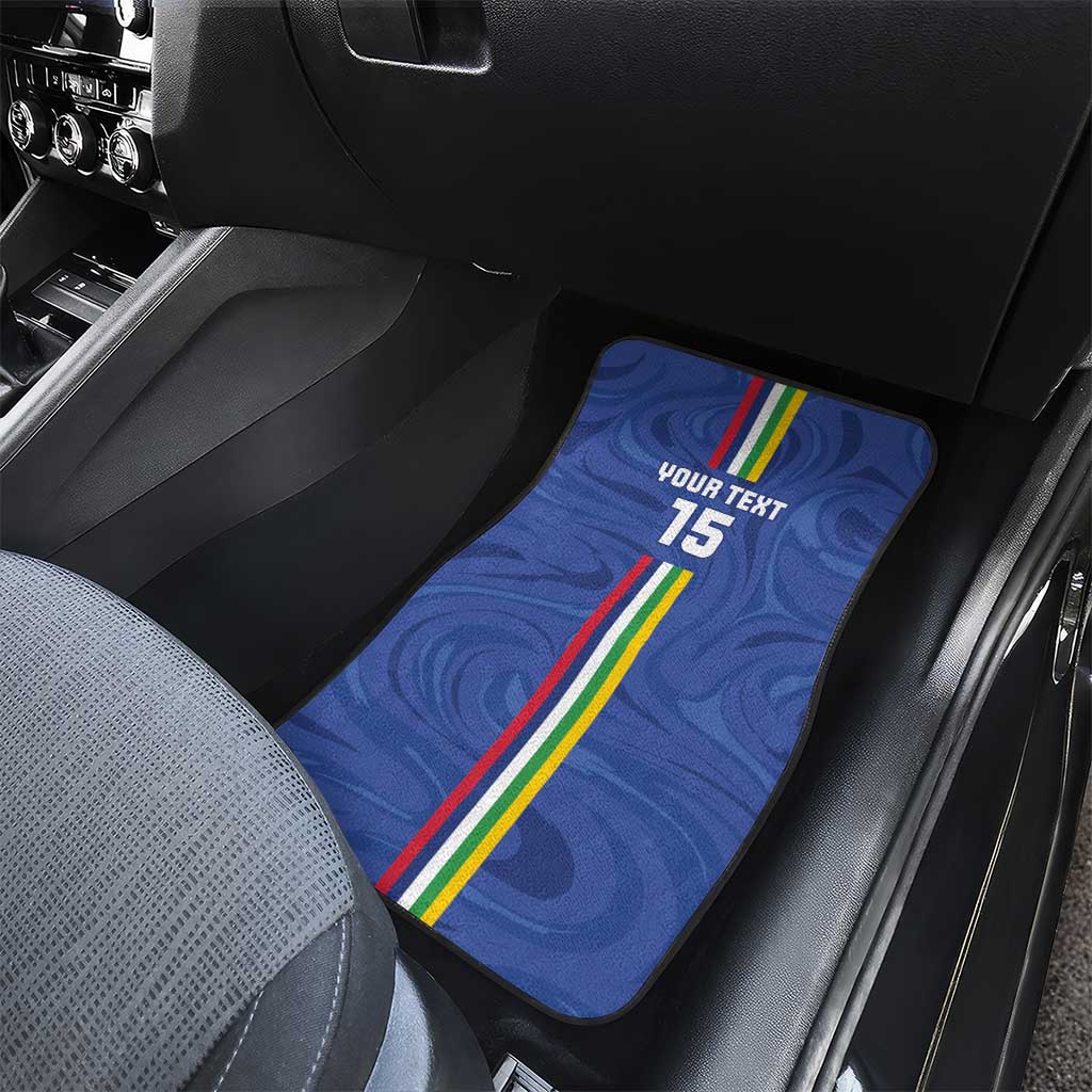 Custom Central African Republic Football Car Mats Allez Les Fauves