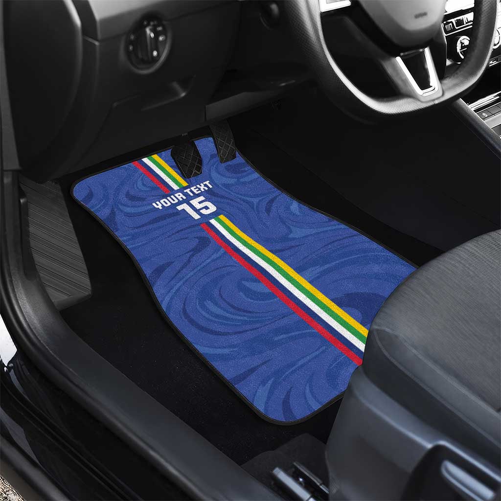 Custom Central African Republic Football Car Mats Allez Les Fauves