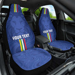 Custom Central African Republic Football Car Seat Cover Allez Les Fauves