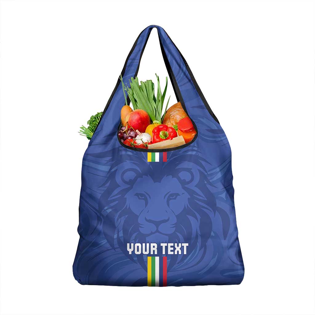 Custom Central African Republic Football Grocery Bag Allez Les Fauves
