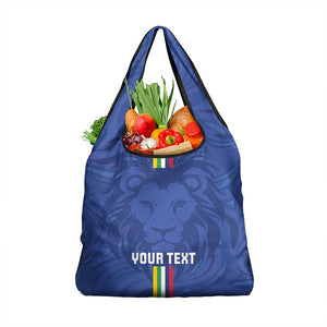 Custom Central African Republic Football Grocery Bag Allez Les Fauves