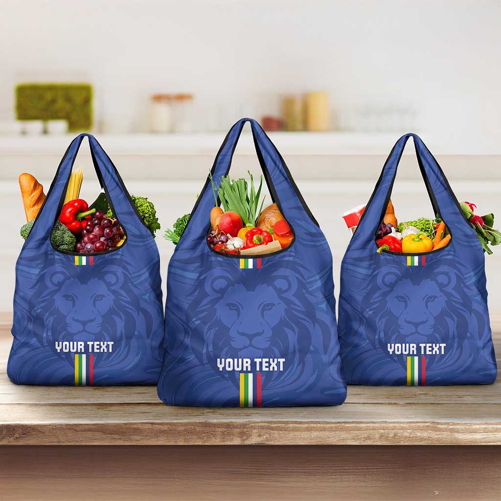 Custom Central African Republic Football Grocery Bag Allez Les Fauves