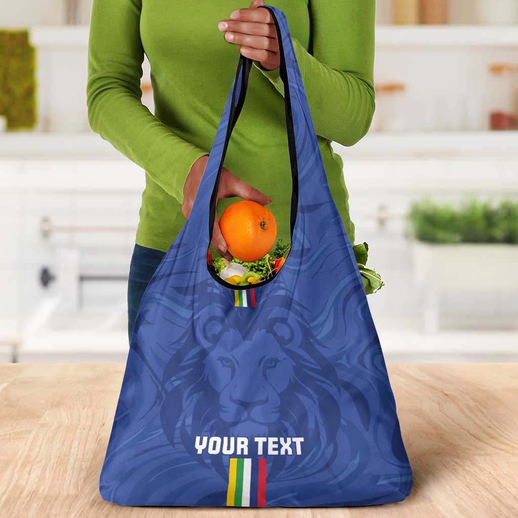 Custom Central African Republic Football Grocery Bag Allez Les Fauves
