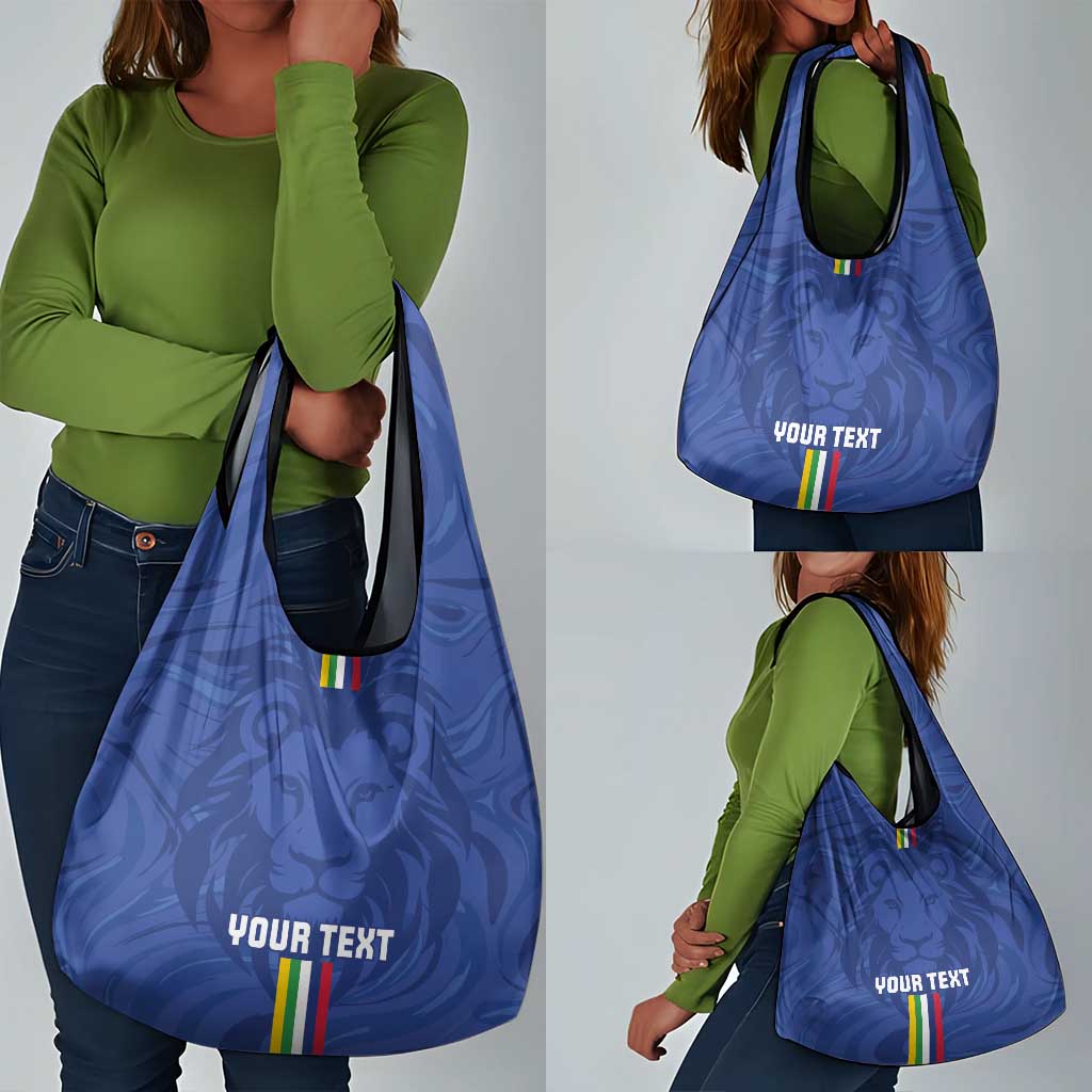Custom Central African Republic Football Grocery Bag Allez Les Fauves