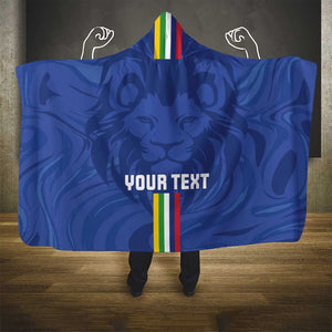 Custom Central African Republic Football Hooded Blanket Allez Les Fauves