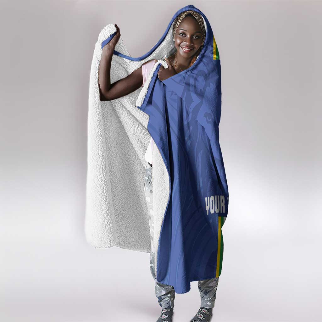 Custom Central African Republic Football Hooded Blanket Allez Les Fauves