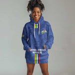 Custom Central African Republic Football Hoodie Dress Allez Les Fauves