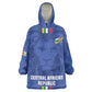 Custom Central African Republic Football Kid Wearable Blanket Hoodie Allez Les Fauves