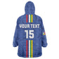 Custom Central African Republic Football Kid Wearable Blanket Hoodie Allez Les Fauves