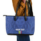Custom Central African Republic Football Leather Tote Bag Allez Les Fauves
