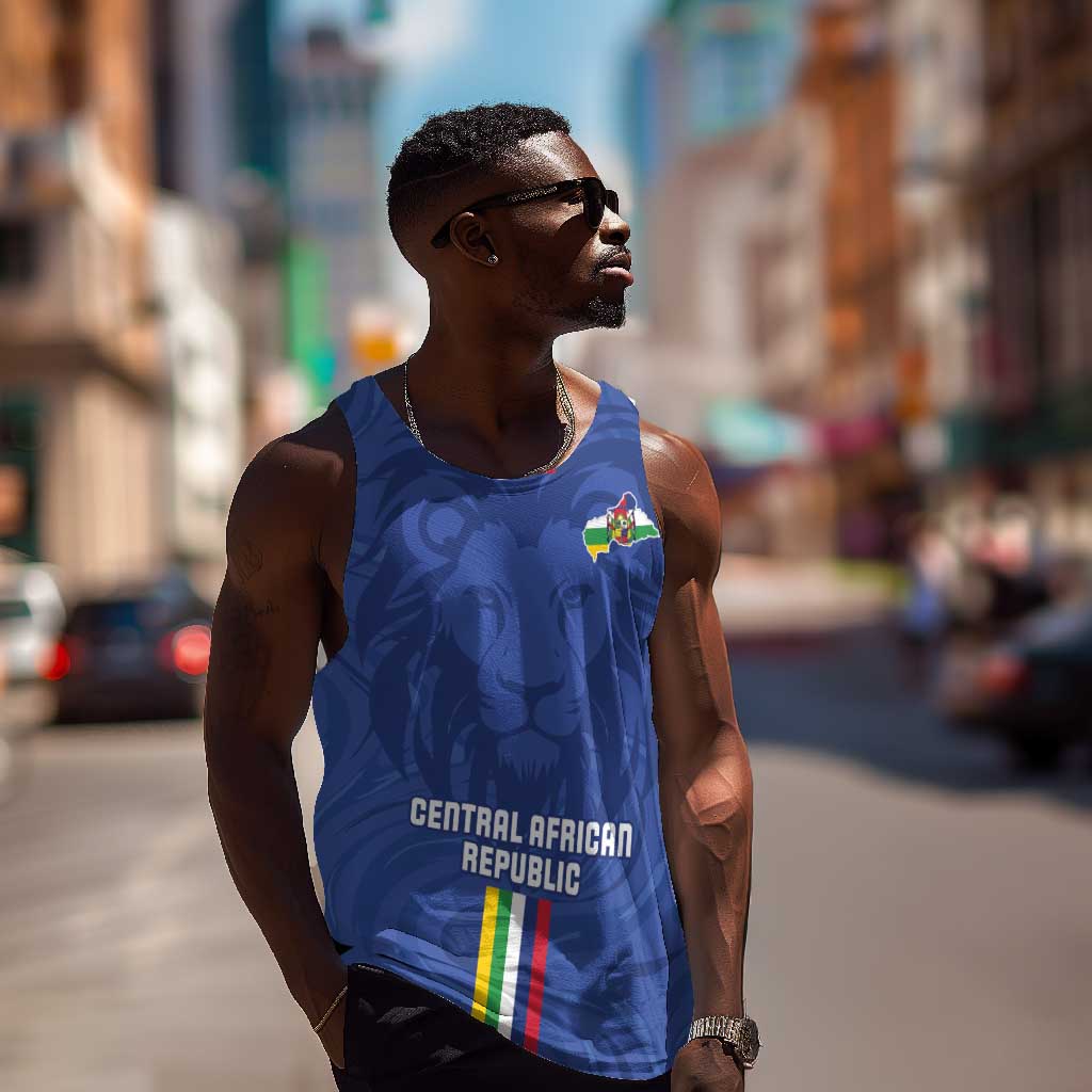 Custom Central African Republic Football Men Tank Top Allez Les Fauves