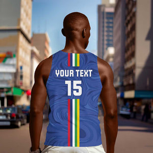 Custom Central African Republic Football Men Tank Top Allez Les Fauves