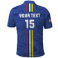 Custom Central African Republic Football Polo Shirt Allez Les Fauves