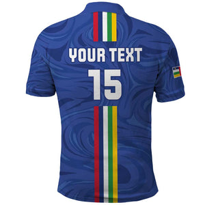 Custom Central African Republic Football Polo Shirt Allez Les Fauves