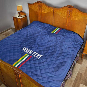 Custom Central African Republic Football Quilt Allez Les Fauves