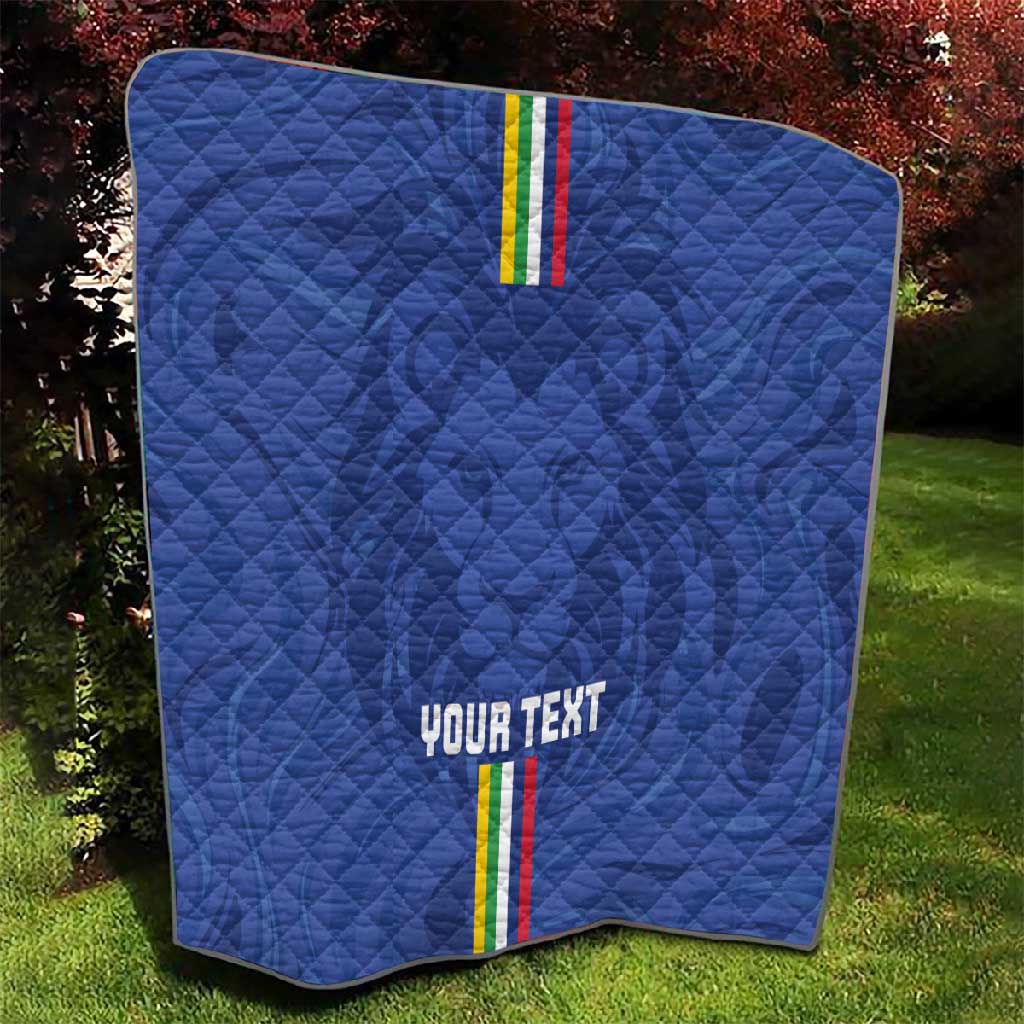 Custom Central African Republic Football Quilt Allez Les Fauves