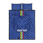 Custom Central African Republic Football Quilt Bed Set Allez Les Fauves