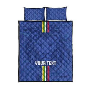 Custom Central African Republic Football Quilt Bed Set Allez Les Fauves