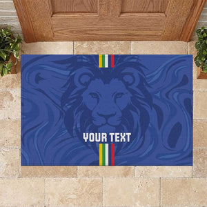 Custom Central African Republic Football Rubber Doormat Allez Les Fauves