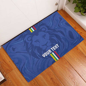 Custom Central African Republic Football Rubber Doormat Allez Les Fauves