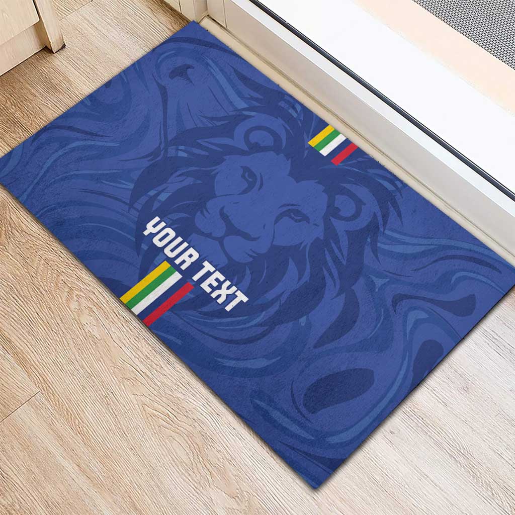 Custom Central African Republic Football Rubber Doormat Allez Les Fauves