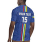 Custom Central African Republic Football Rugby Jersey Allez Les Fauves