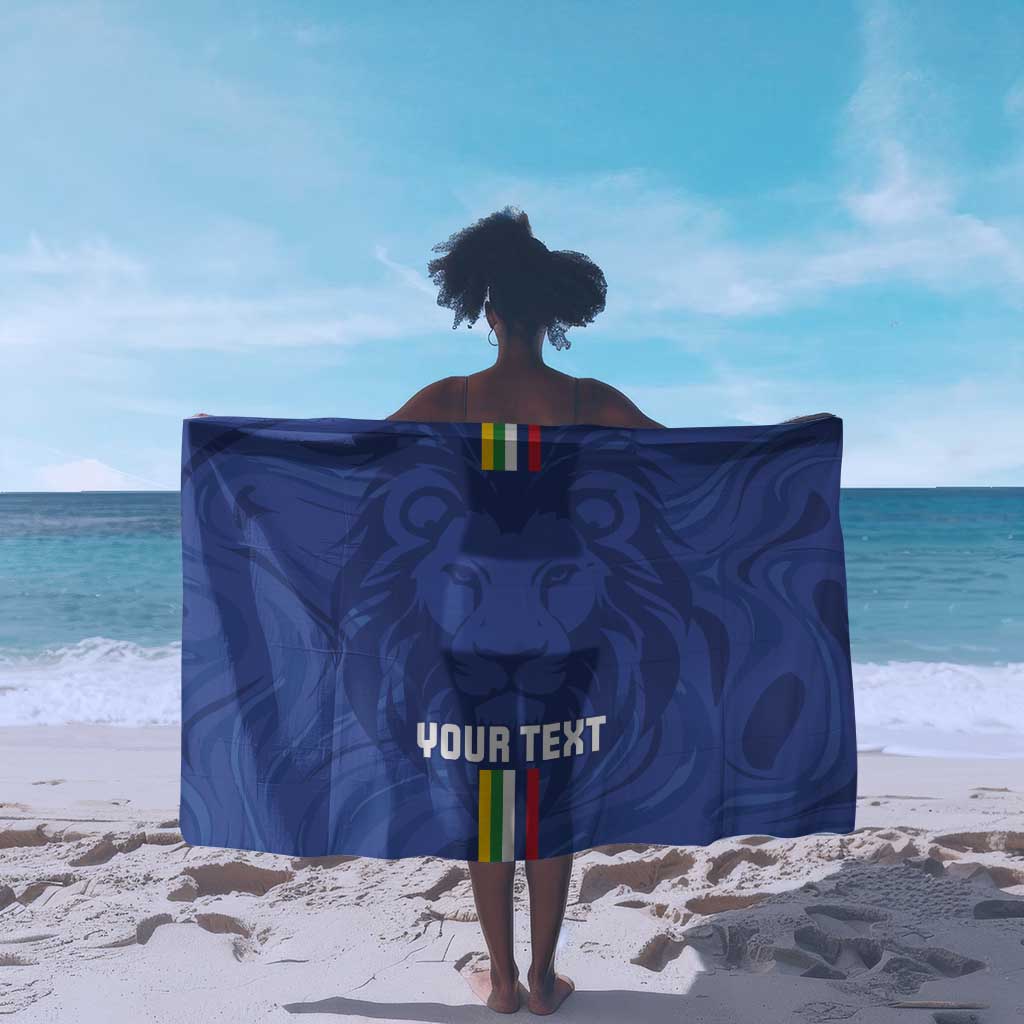 Custom Central African Republic Football Sarong Allez Les Fauves