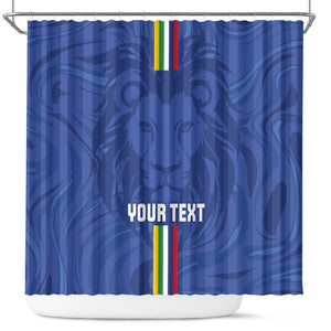 Custom Central African Republic Football Shower Curtain Allez Les Fauves