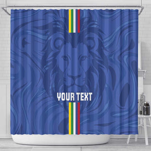 Custom Central African Republic Football Shower Curtain Allez Les Fauves