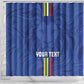 Custom Central African Republic Football Shower Curtain Allez Les Fauves