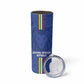 Custom Central African Republic Football Skinny Tumbler Allez Les Fauves