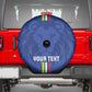 Custom Central African Republic Football Spare Tire Cover Allez Les Fauves