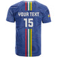 Custom Central African Republic Football T shirt Allez Les Fauves